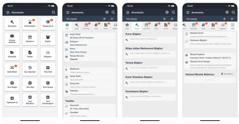 avemento dosya takip programı