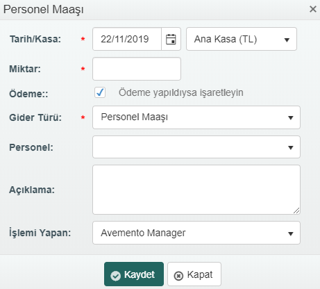 Hukuk Dosya Personel Maaş Gideri